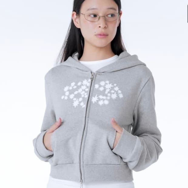 미세키 서울 크롭 후드집업