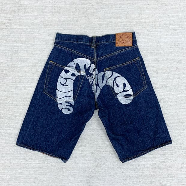 EVISU Mid-Blue Bermuda Shorts