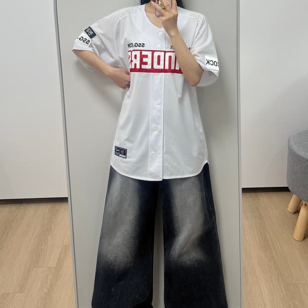 SSG랜더스 최주환 마킹 홈 유니폼 105