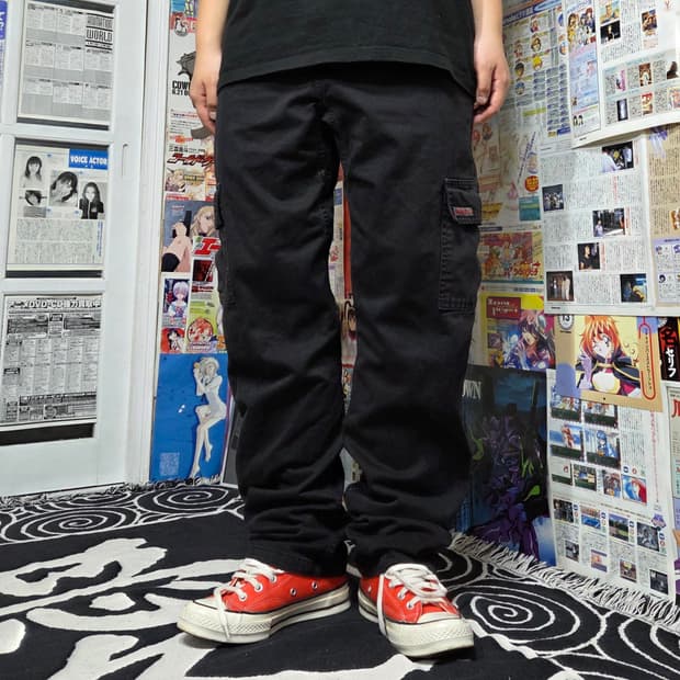 그라미치 USA 90S 스트릿 블랙 카고 팬츠