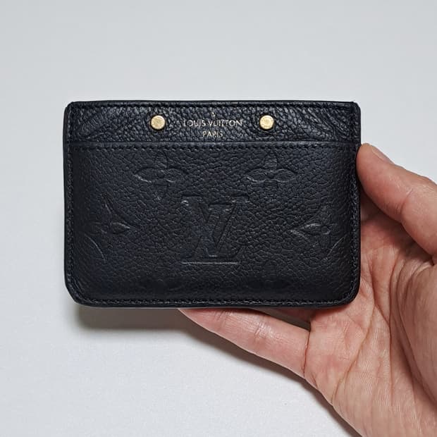 [100%/정품] 루이비통 카드홀더 모노그램 앙프렝뜨 블랙, 루이비통카드