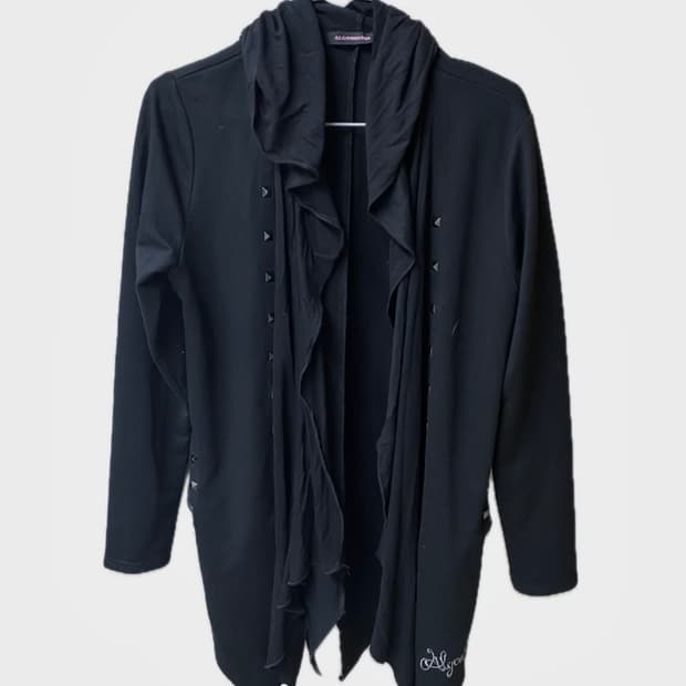 stud vintage black cardigan