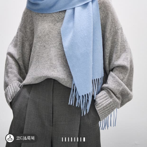 한섬 시스템 캐시미어100% 머플러 새상품