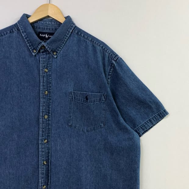 Xxl 폴로 데님 셔츠
