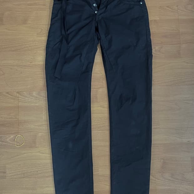 릭 오웬스 슬림 스트레이트 핏 코튼팬츠