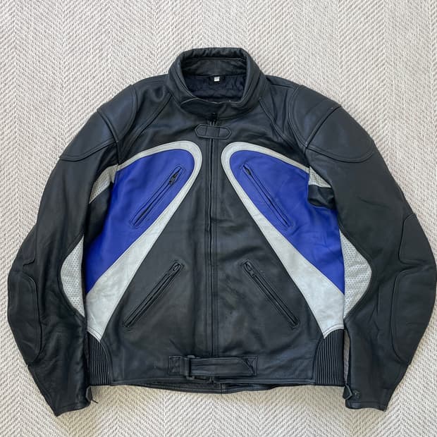 빈티지 레이싱 레더 보호구 라이더자켓