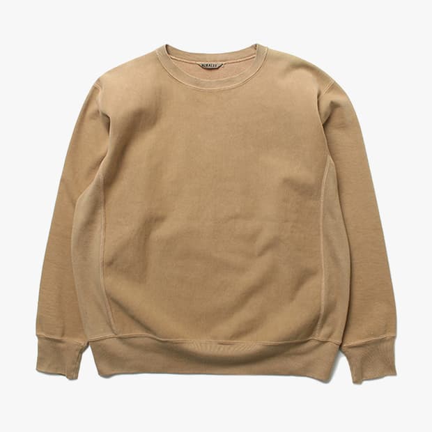  AURALEE "Beige Sweatshirts"