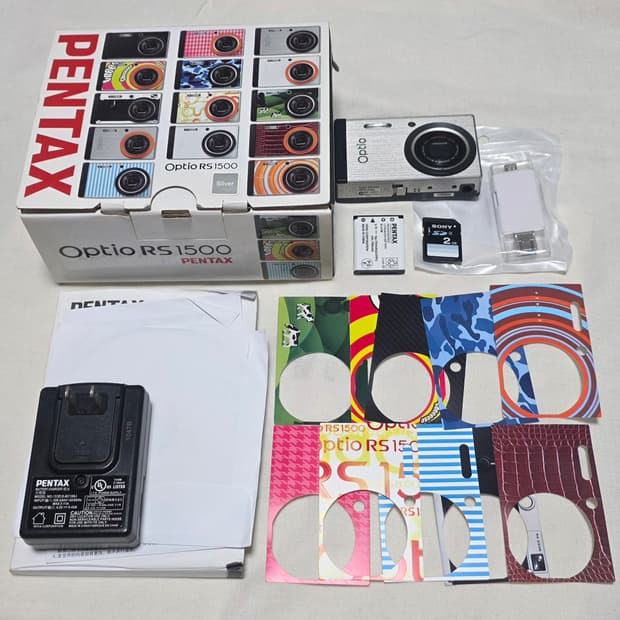 펜탁스 옵티오 RS1500/풀박스/스킨10종/한국어지원
