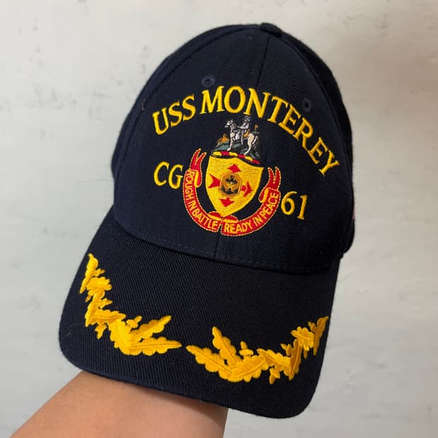 USS 몬터레이 CG 61 USA 빈티지 볼캡