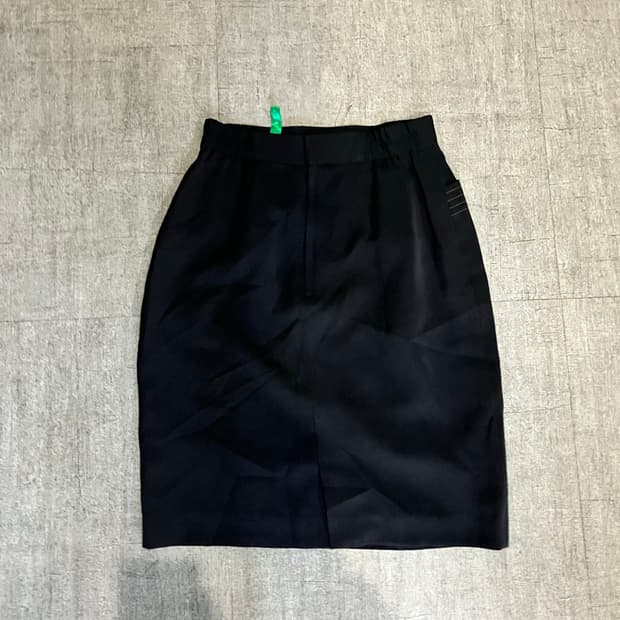 일본빈티지 핀터깔 달천깔페어리 H라인 미디스커트