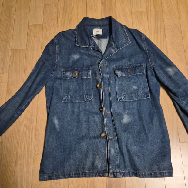 빈티지 워싱 데님 자켓 