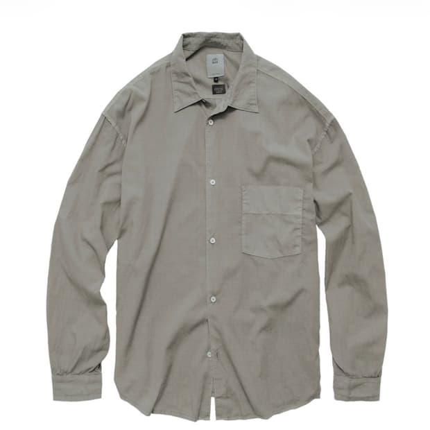 4) 폴리테루 텐코 루즈드 셔츠 2.0 라이트 세이지