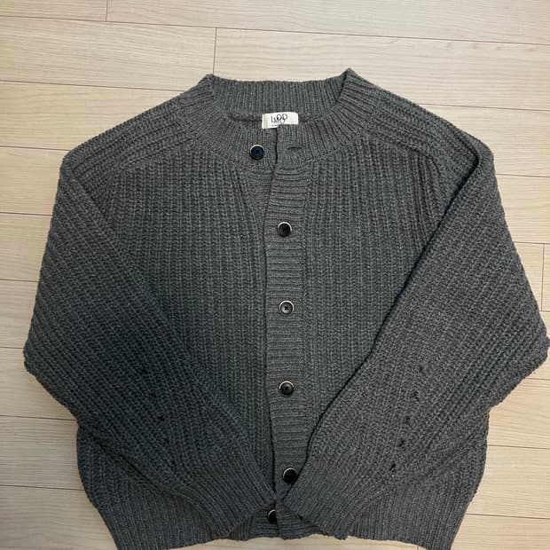 엘무드 벌키 크루 라운드 니트 가디건