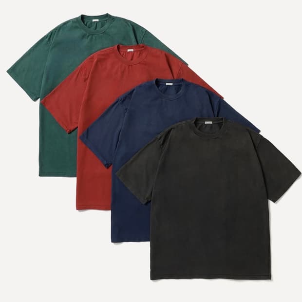 아프레쎄 빈티지 라이트웨이트 티셔츠 레드