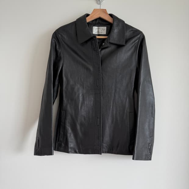 Pre owned 램스킨 레더자켓
