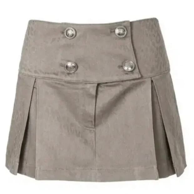 베이비메탈클럽 베메클 트윙클 레오파드 스커트 베이지