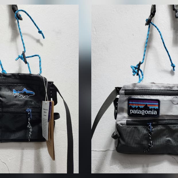 (새상품) 파타고니아 블랙/그레이 2개 울트라라이트 사코슈 크로스백