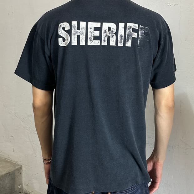 90's SHERIFF 빈티지 보안관 티셔츠 싱글스티치
