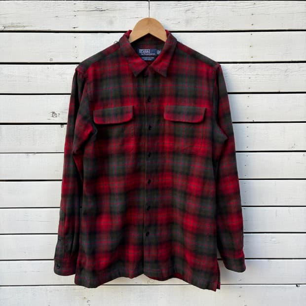 Polo 폴로 울 체크 셔츠