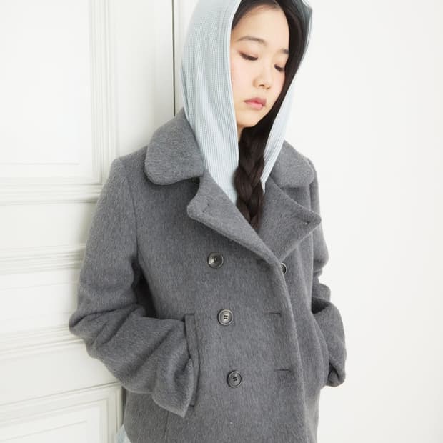 콜로신스 에어리 울 코트 미스티 그레이