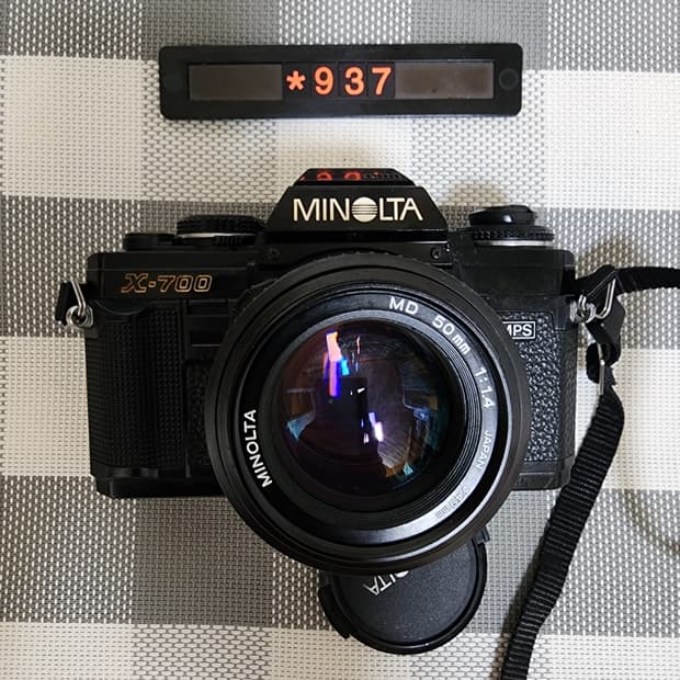 미놀타 X-700 필름카메라 1.4 단렌즈