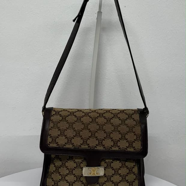 셀린느 빈티지 트리오페 마카담 숄더 토트백