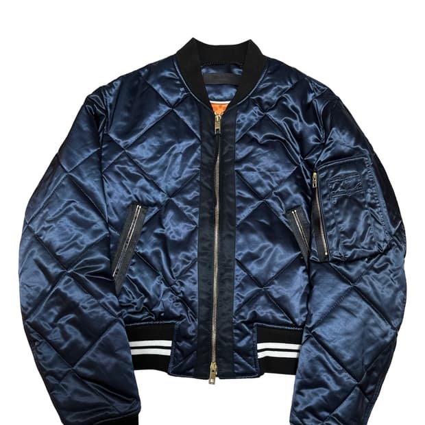 랙앤본 퀼팅 봄버 자켓