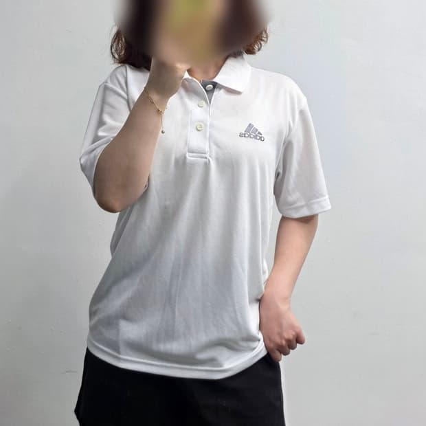 [프립]아디다스 반팔 카라티 화이트
