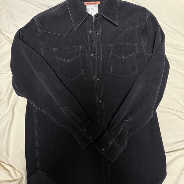 아크네 코듀로이 셔츠 자켓