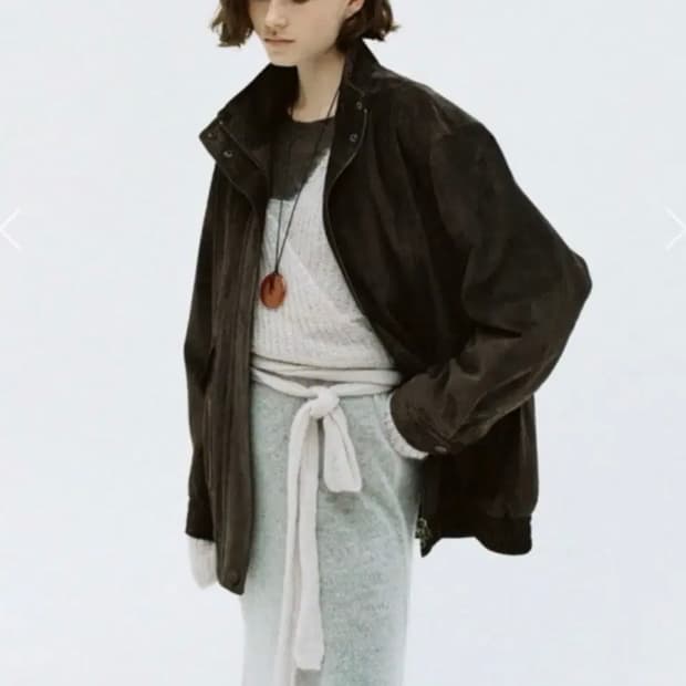 모노하 스웨이드 자켓
