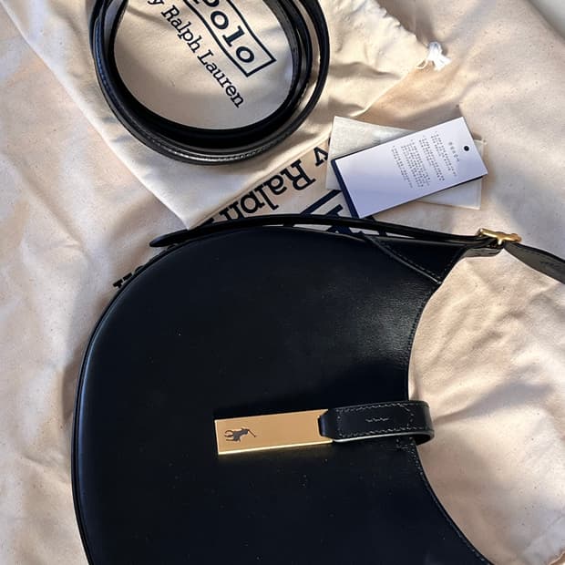 폴로 ID레더 미디 숄더백