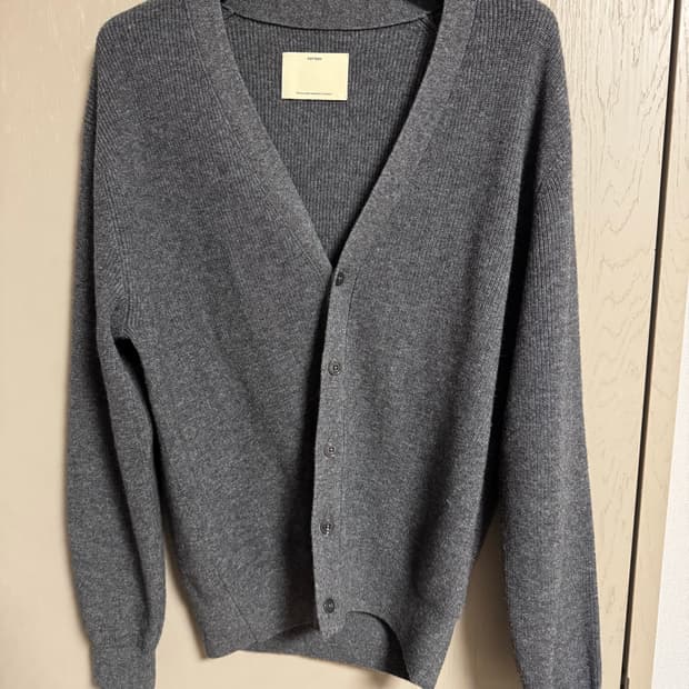 포터리 남성 컴포트 가디건 차콜 3사이즈 (105)