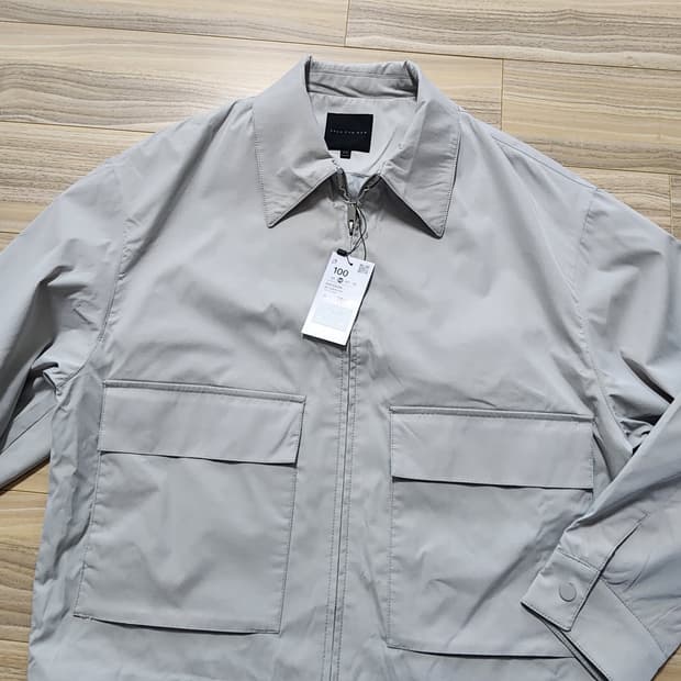 스파오오버핏집업점퍼100사이즈라이트그레이