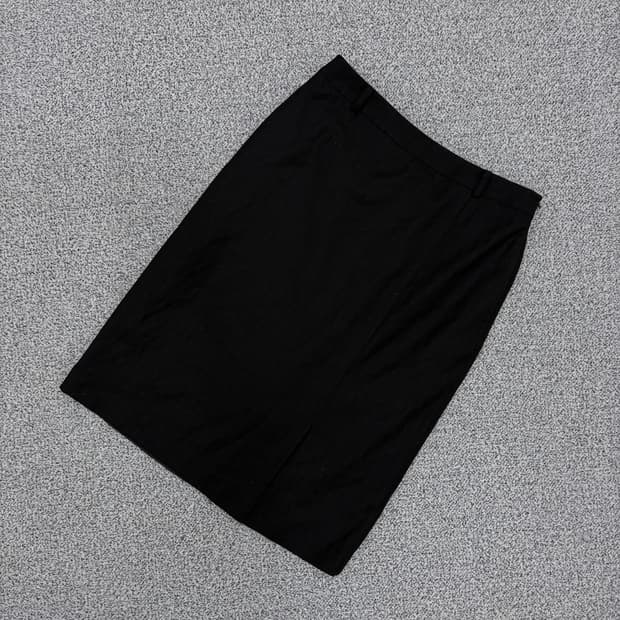 64-92 엘르 울 치마 H라인 스커트 0415J