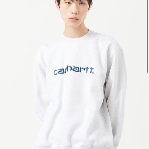 CARHARTT SWEATSHIRT  ASH HEATHER