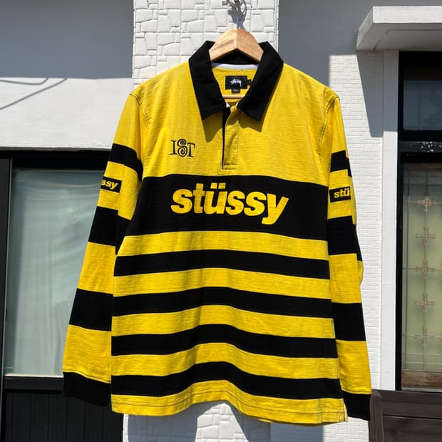스투시 럭비 티셔츠 L