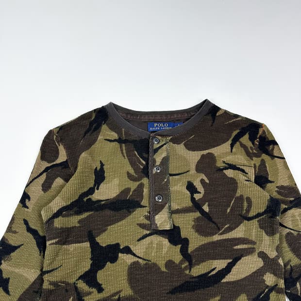 폴로 랄프로렌 카모 와플 긴팔티셔츠 (S 여성추천)
