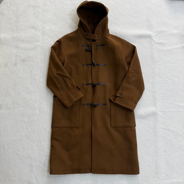 L 인사일런스 울 후드 더플 코트 0317T