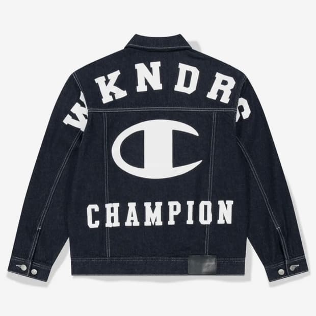 위캔더스x 챔피온 CHAMPION DENIM TRUCKER JACKET 