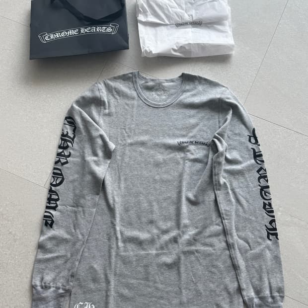 [L] 크롬하츠 스크롤라벨 와플 써멀 롱슬리브