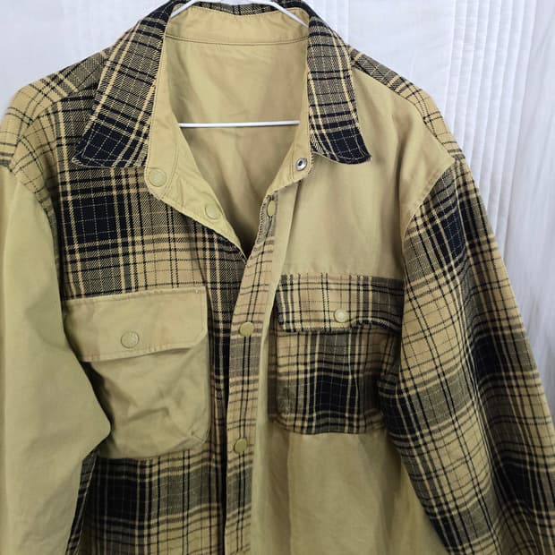 디키즈 체크 오버핏 셔츠남방 