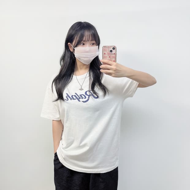 폴로 랄프로렌 핸드라이팅 반팔 티셔츠