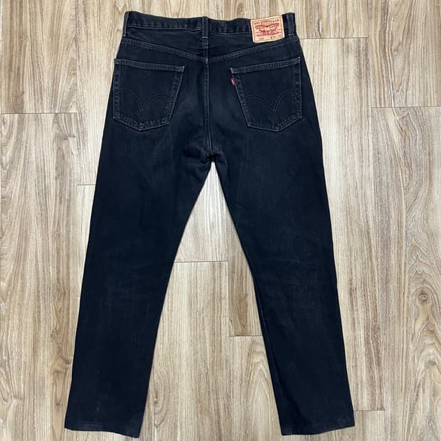 00s 리바이스 505 흑청바지 34