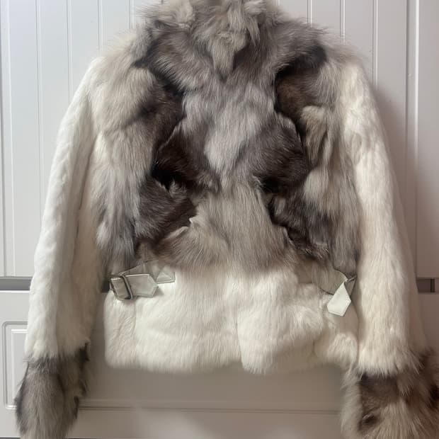 리얼 토끼+여우 믹스퍼 100% 양가죽 퍼 자켓 (오늘 하루만 무배!!)