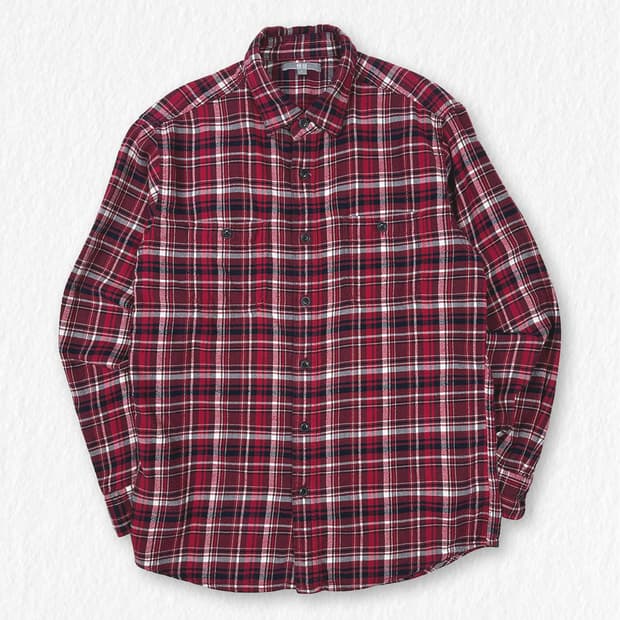 유니클로 체크 셔츠