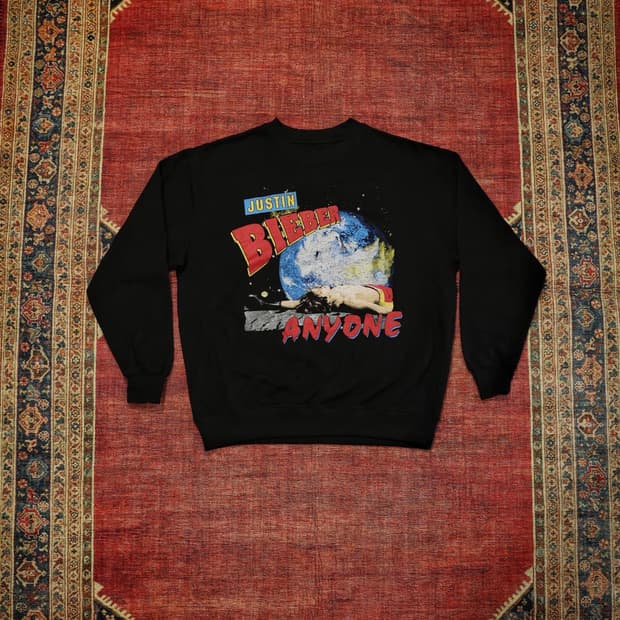 저스틴비버 anyone 스웻셔츠
