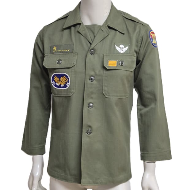 육군 구형 3군단 702특공연대 병장 민무늬 전투복 상의 자켓 (M)