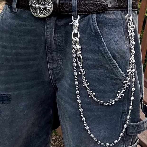 빈티지 칼하트 블랙 그레이 싱글니 카펜터 팬츠 B11