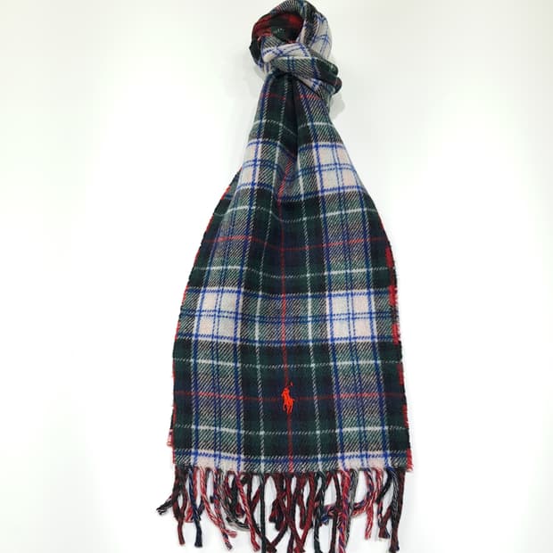 MX514 폴로 이태리판 울 양면 타탄 버팔로 체크 멀티 머플러 목도리