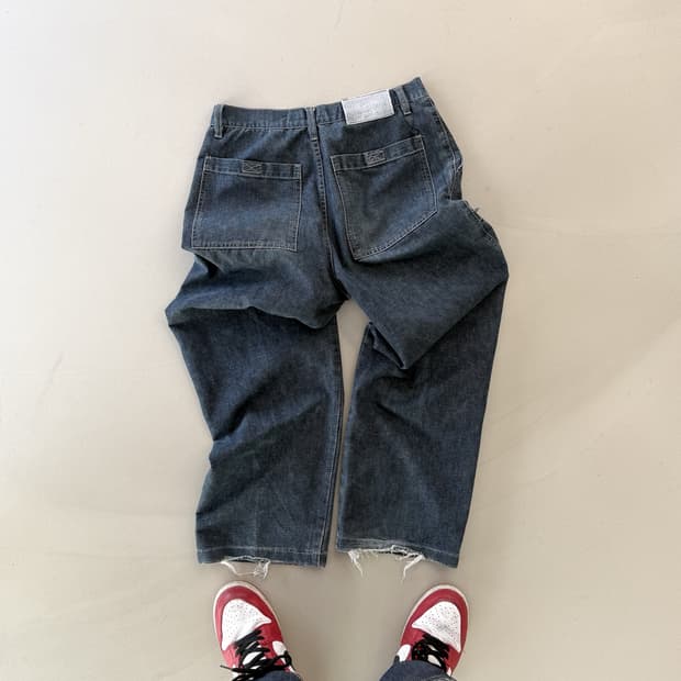 90s 빈티지 마리떼 프랑소와 저버 더블니 팬츠